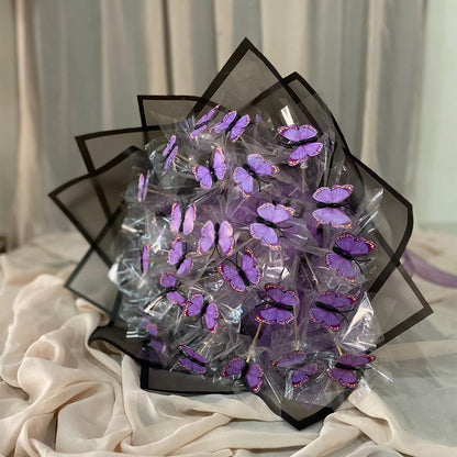 Led Işıklı Kelebek Buketi Sevgiliye Özel Hediye Çiçek