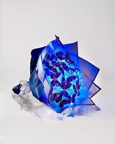 Led Işıklı Kelebek Buketi Sevgiliye Özel Hediye Çiçek